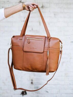Lily Jade Madeline leather diaper bag backpack